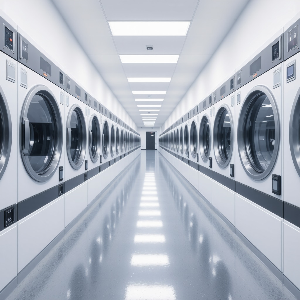 Modern laundry facility using nanotechnology and climate-controlled transport for special care laundry in Tampa Bay