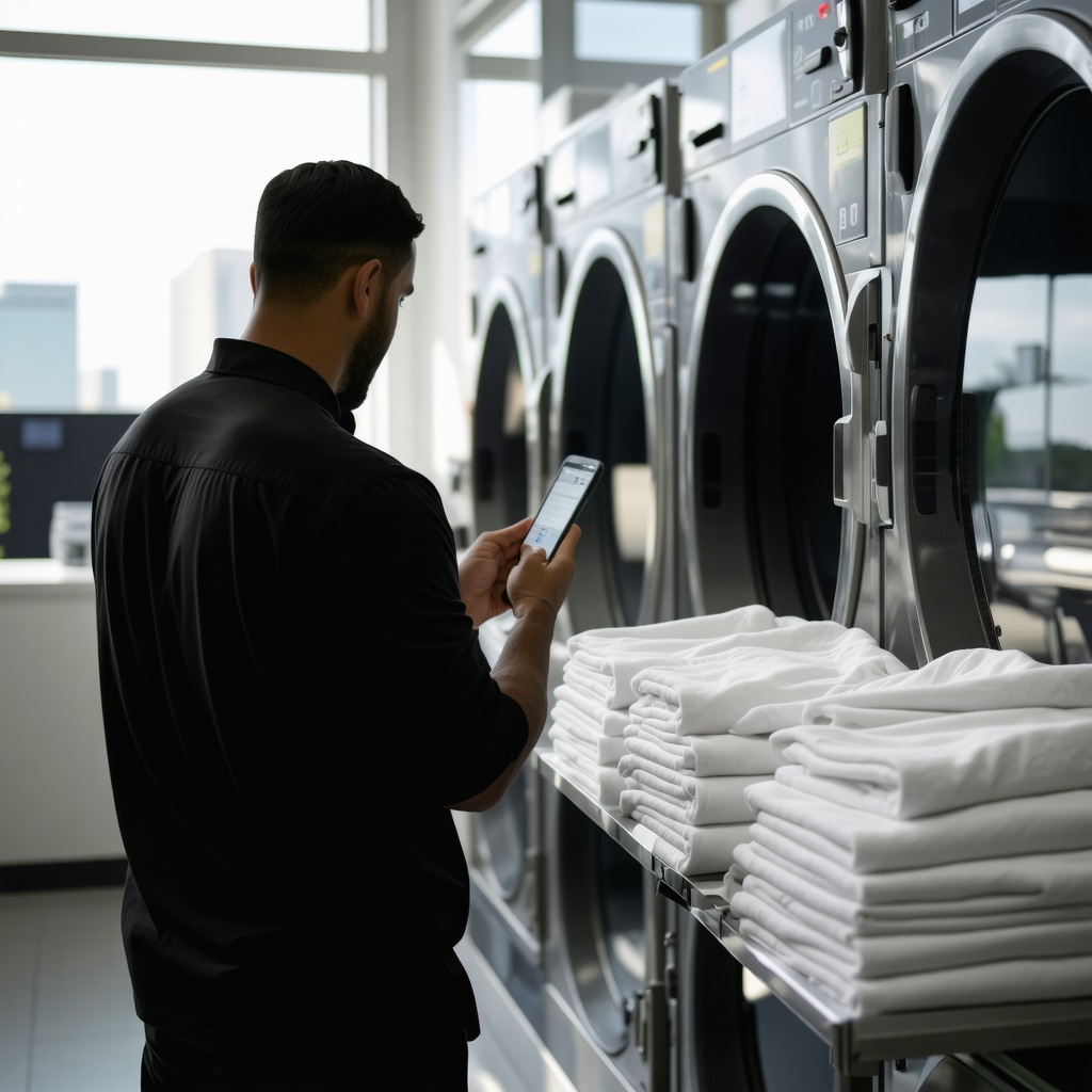 Laundry pickup professional scheduling service with advanced washing machines in Tampa