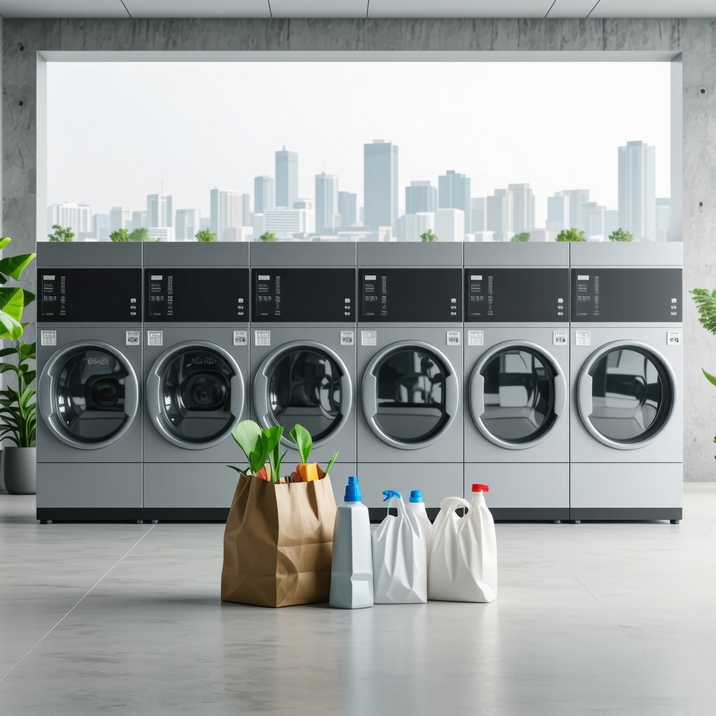 AI-powered laundry machines and eco-friendly delivery van in Tampa Bay
