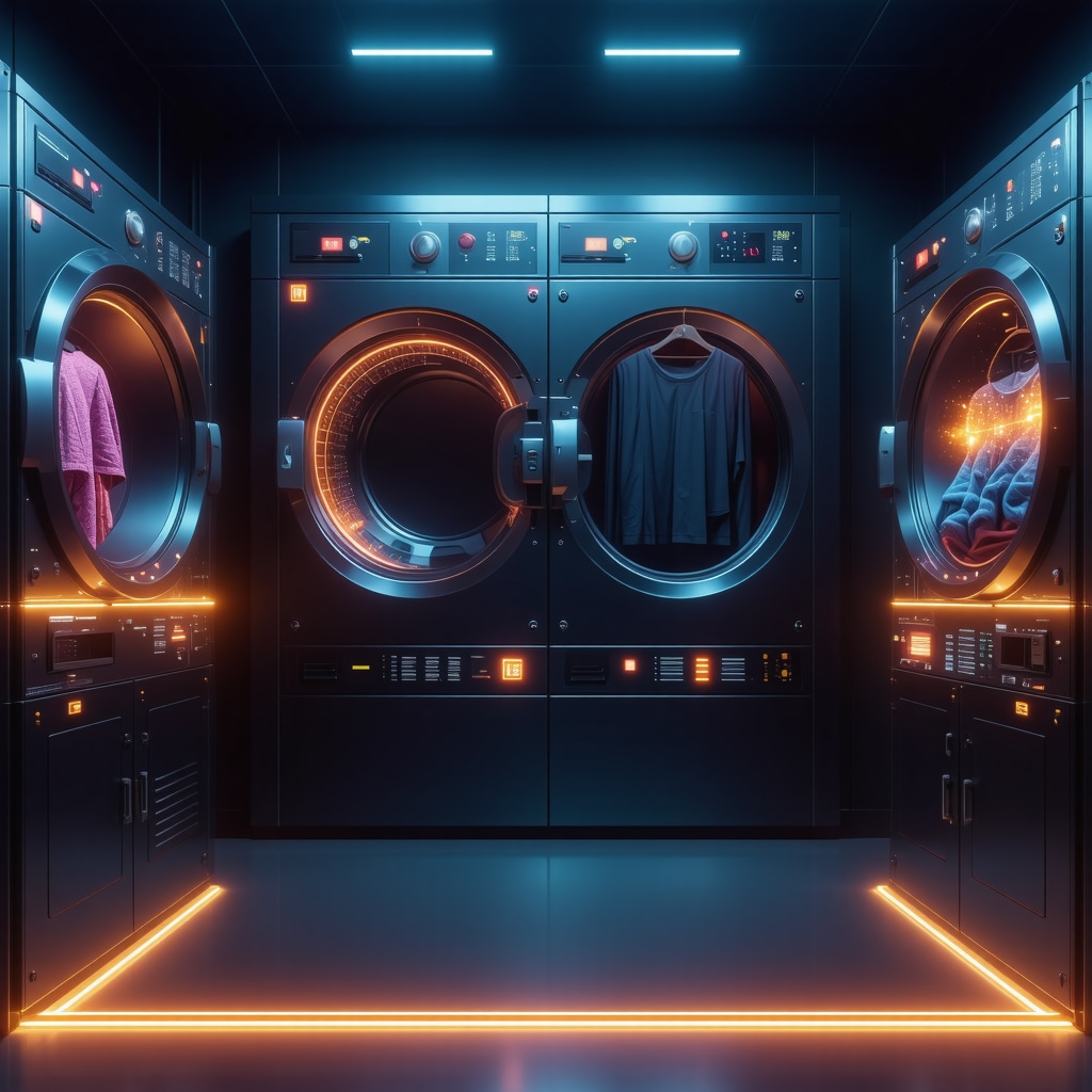Quantum fabric care technology and augmented reality in luxury laundry services