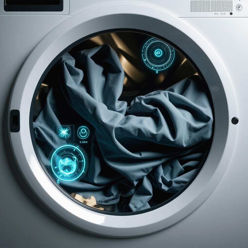 Smart laundry service using sensors and eco-friendly methods for gym clothes