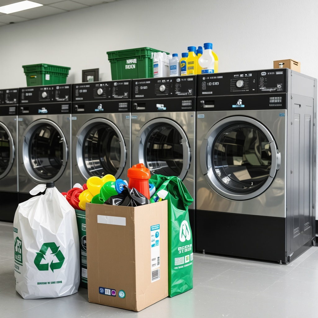 Laundry facility equipped with AI and IoT technology and community textile recycling event in Lutz FL