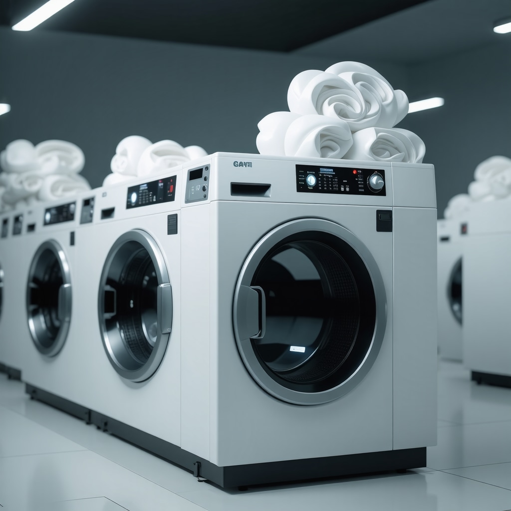Smart laundry system analyzing loads for efficiency