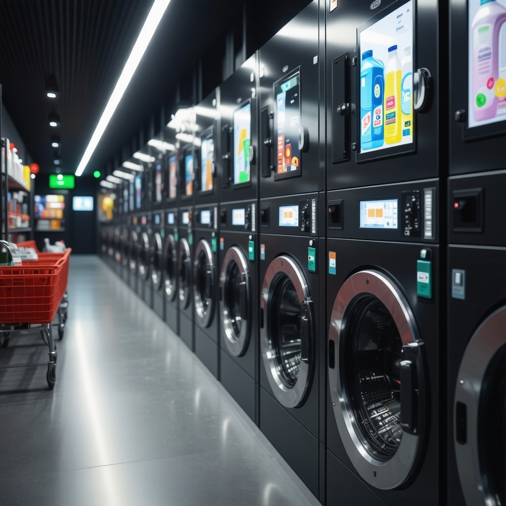 Modern laundry service using AI technology and textile science for eco-friendly cleaning