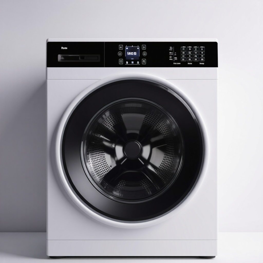 Smart laundry machine with digital controls and family safety features
