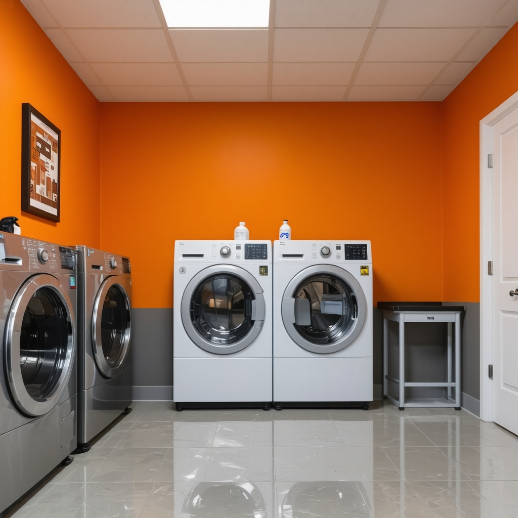 Modern laundry facility with UV sterilization and eco-friendly technology in Tampa Heights