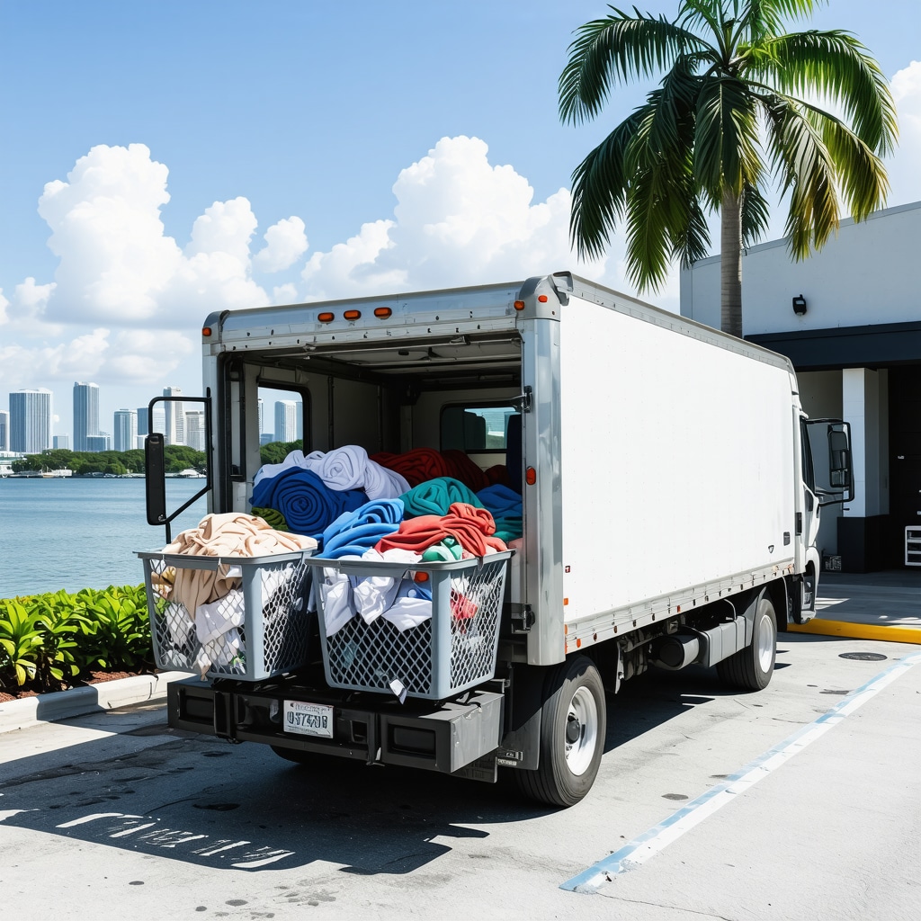 Bulk Commercial Laundry Pickup Service in Tampa Bay for Large Orders