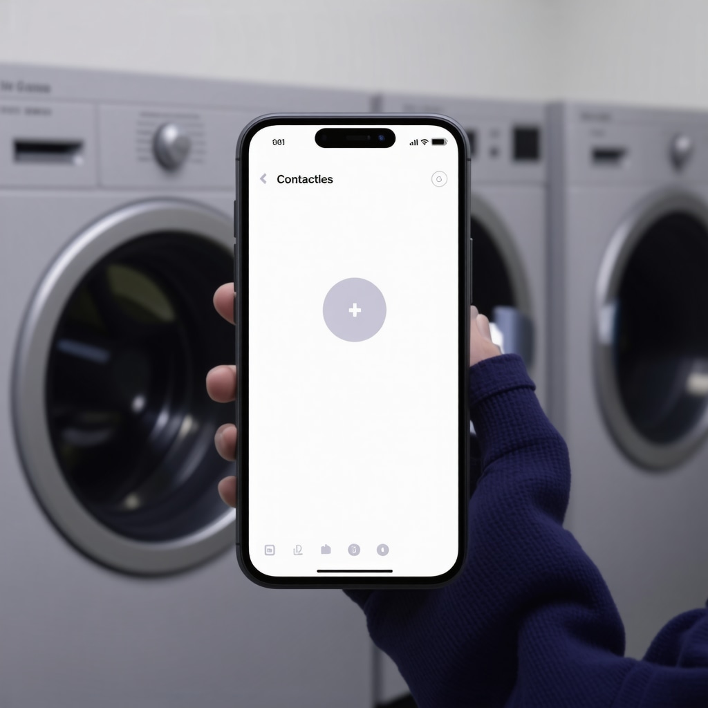 Smartphone screen showing laundry pickup and delivery tracking