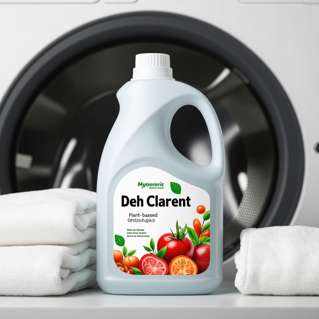 Hypoallergenic laundry detergent with natural ingredients in eco-friendly packaging