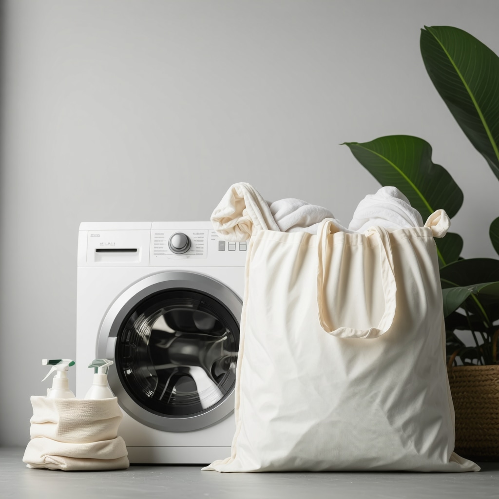 Sustainable laundry delivery with eco-friendly packaging and cleaning products