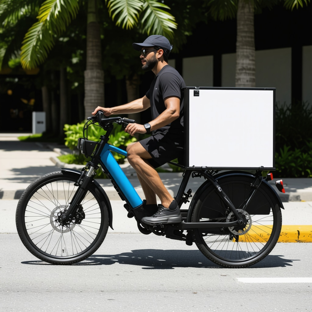 Electric bikes and vans delivering laundry in Tampa with reusable packaging and route optimization technology.