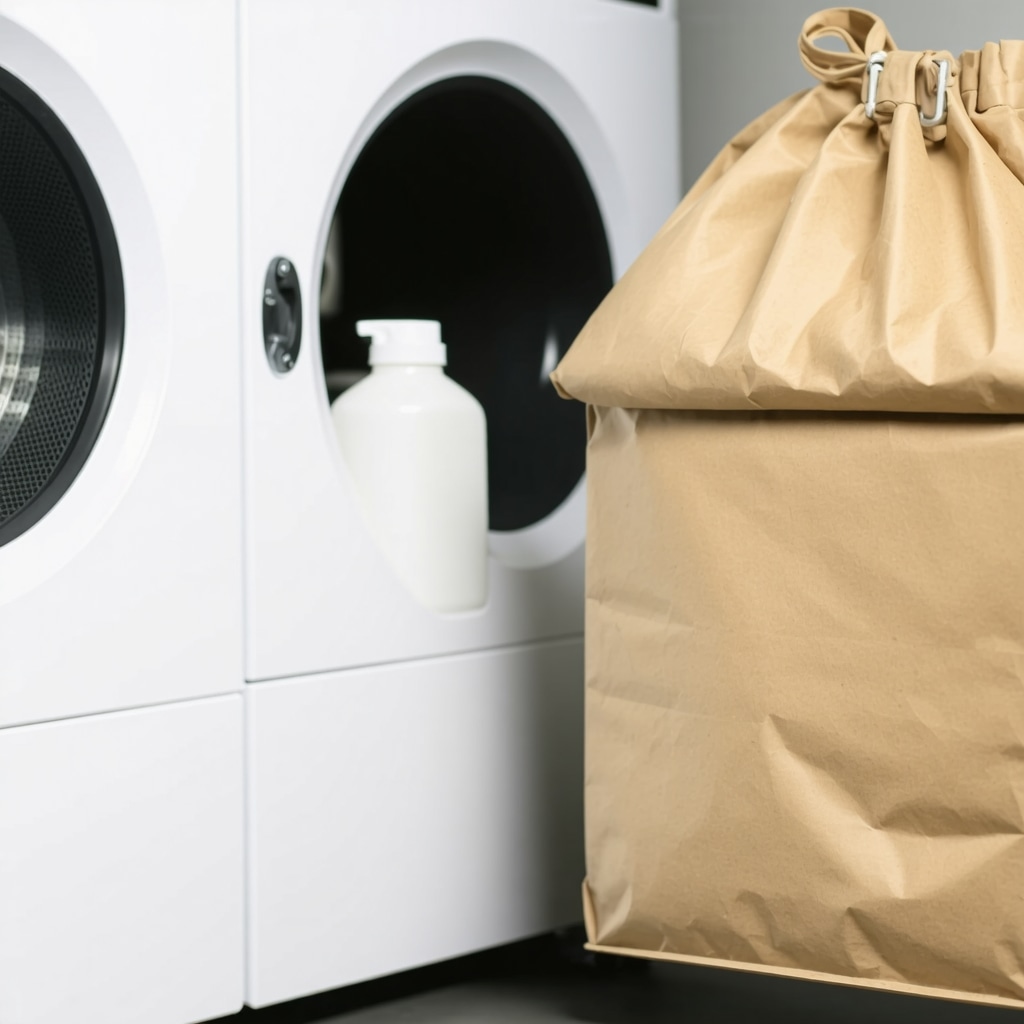 Eco-friendly laundry pickup service in Tampa with reusable bags and green detergents