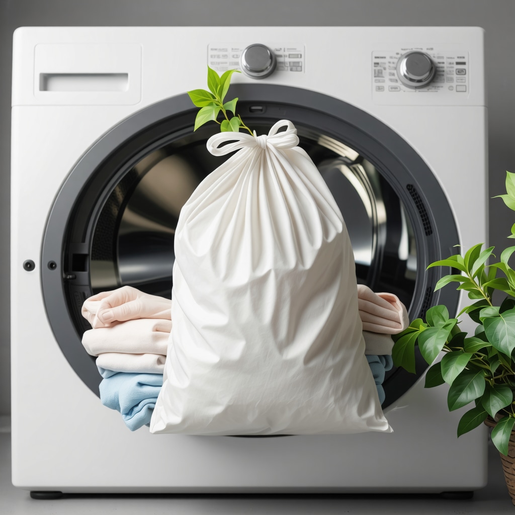 Eco-friendly laundry pickup service with reusable bags and green detergents in Palm Harbor