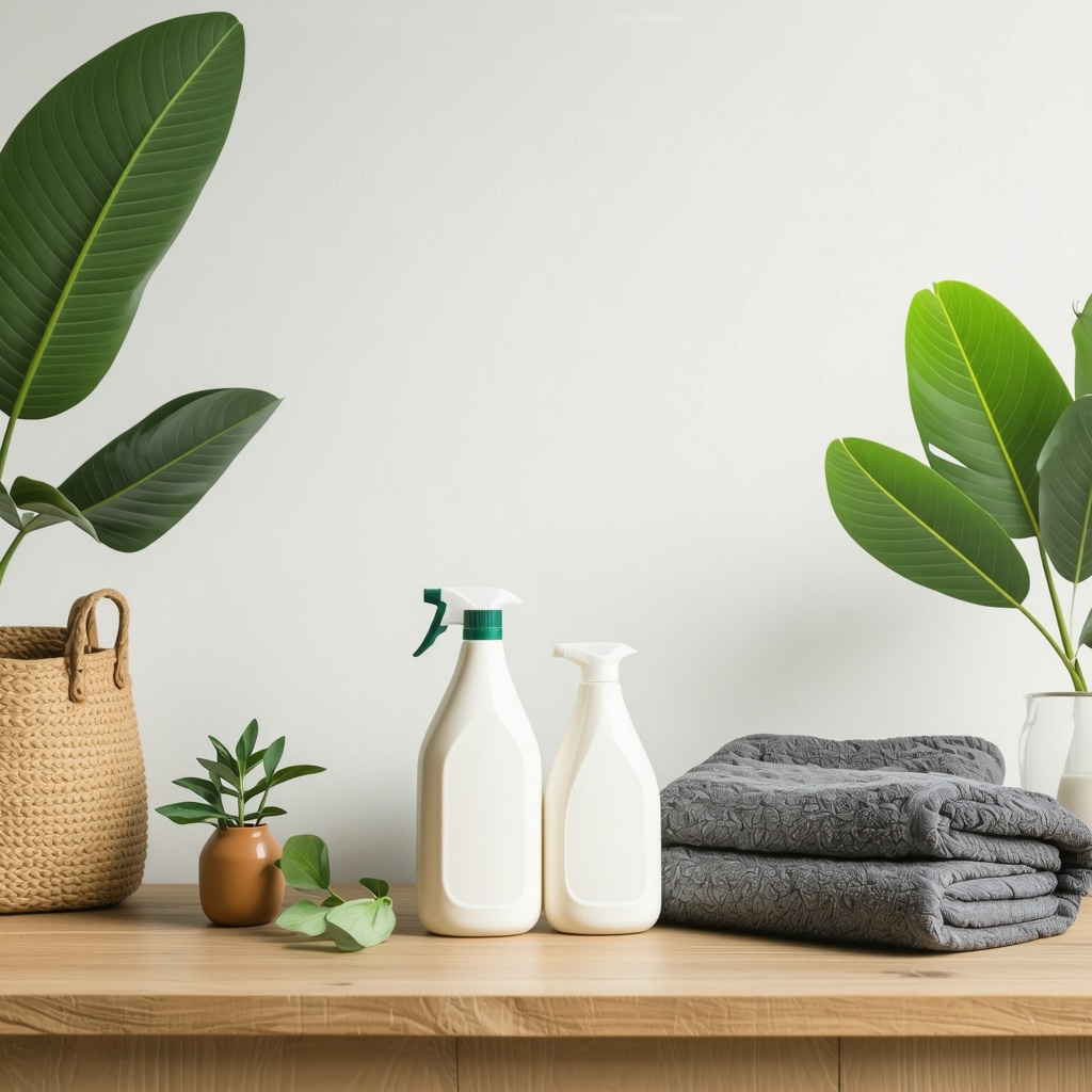 Eco-friendly laundry detergents and reusable packaging for sustainable living