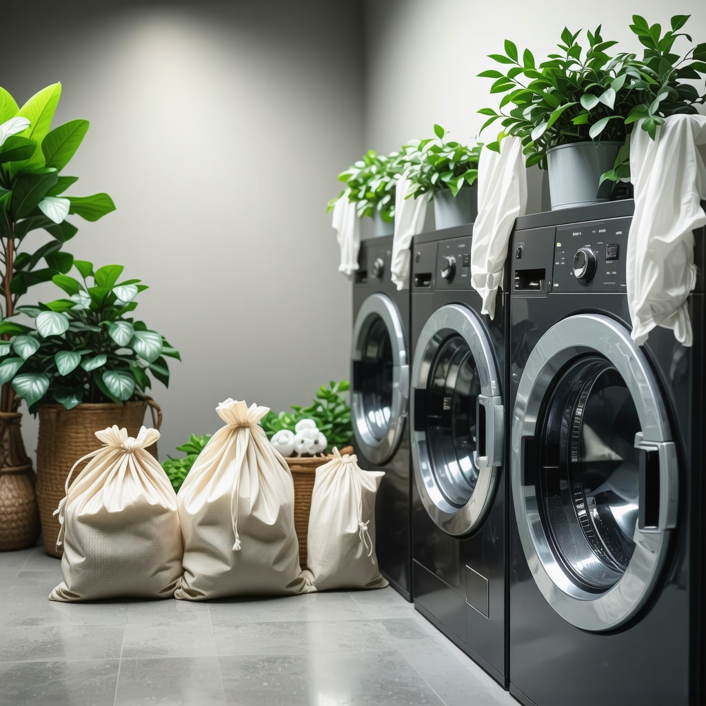 Eco-friendly laundry service with reusable bags and green detergents in Tampa