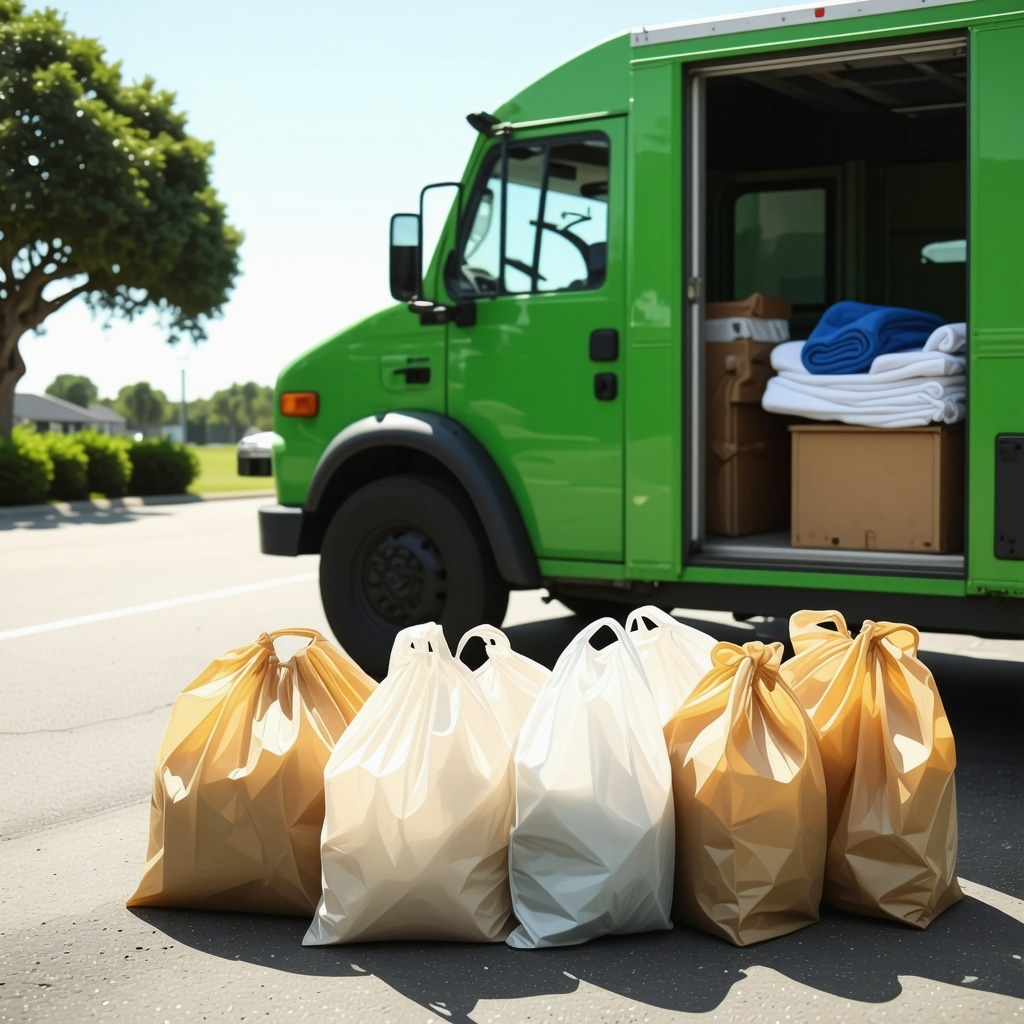 Eco Packaging & Reusable Bags: Green Laundry Pickup Near Tampa