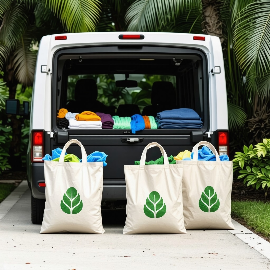 Eco Packaging & Reusable Bags: Green Laundry Pickup Near Tampa