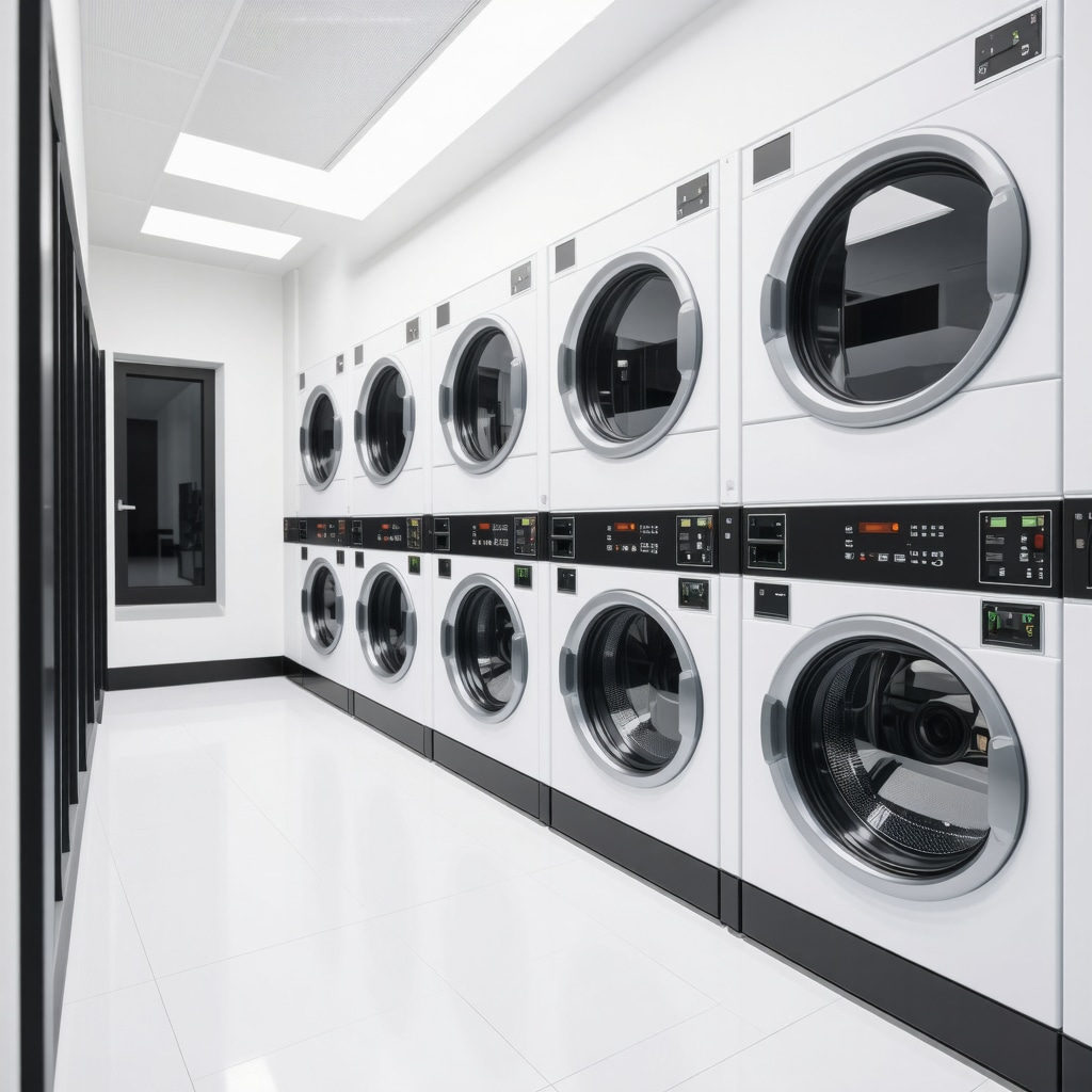 High-tech laundry facility with eco-friendly equipment in Tampa
