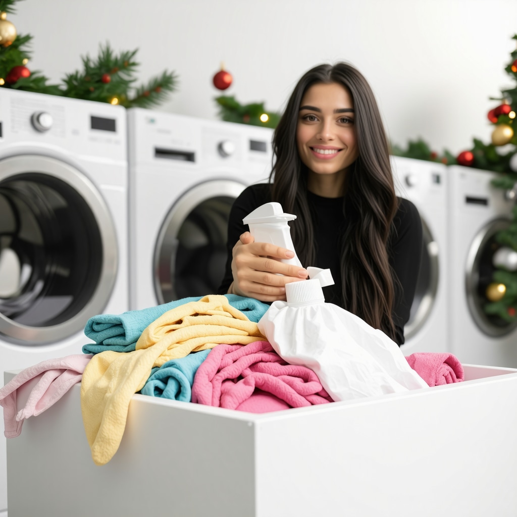 Happy Tampa residents receiving laundry pickup during holidays