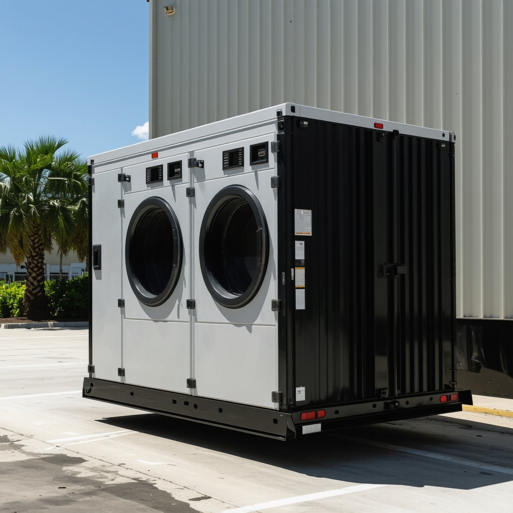 Mobile laundry units utilizing UV sterilization and eco-friendly disinfectants in Tampa