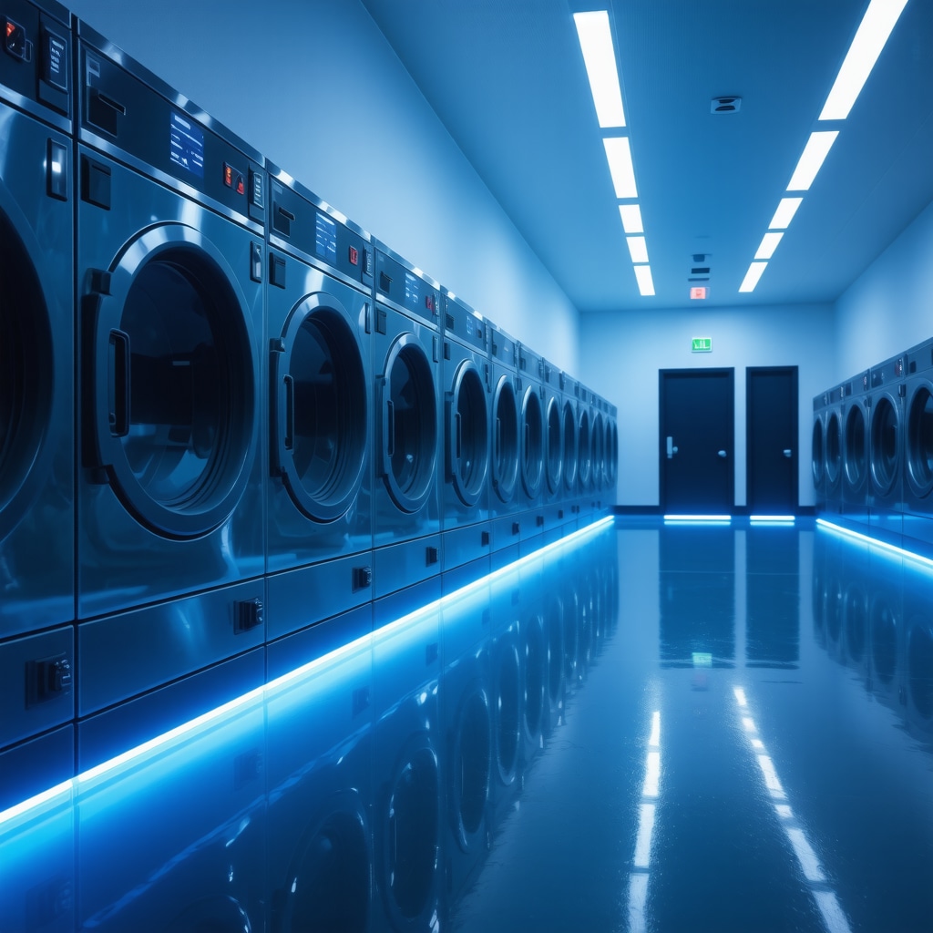 High-tech laundry sterilization with UV-C lights and ozone chambers in Tampa