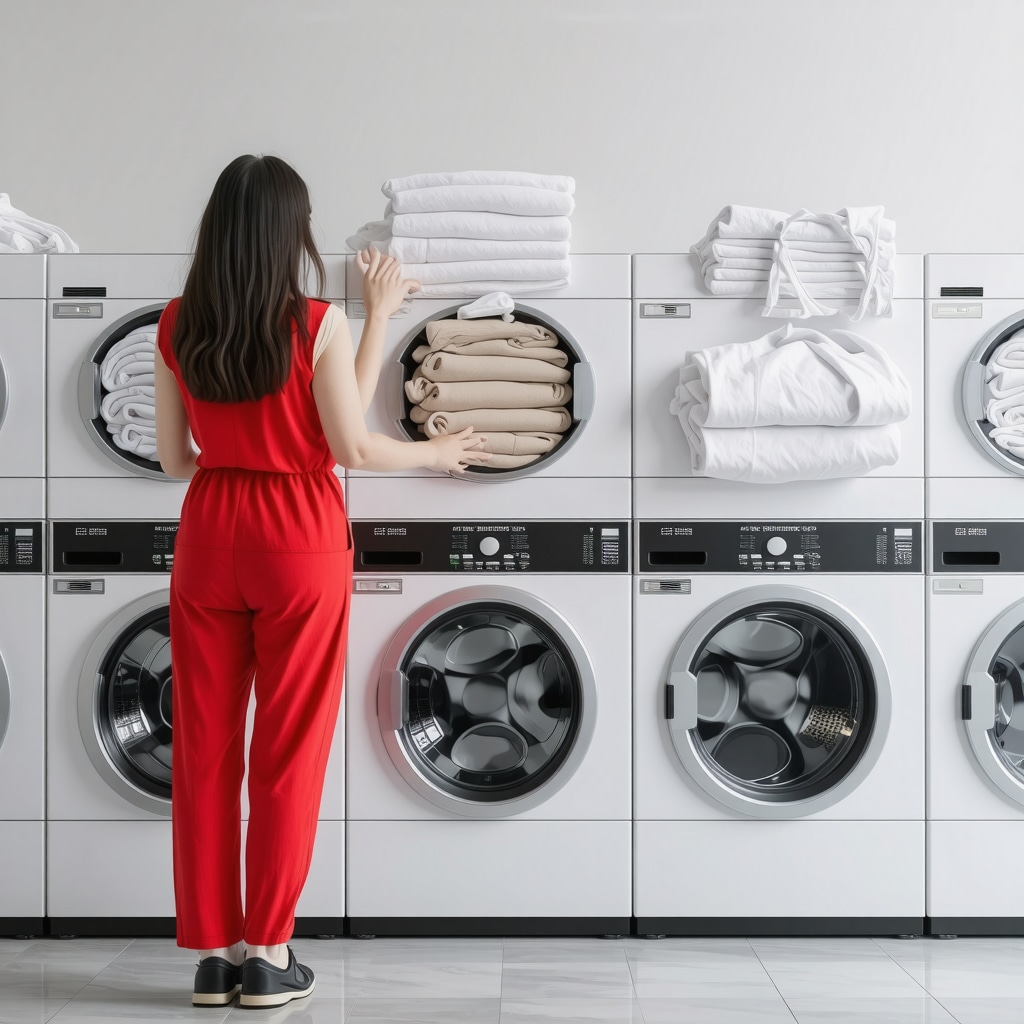 Clean and organized laundry facility with eco-friendly practices in Tampa Bay