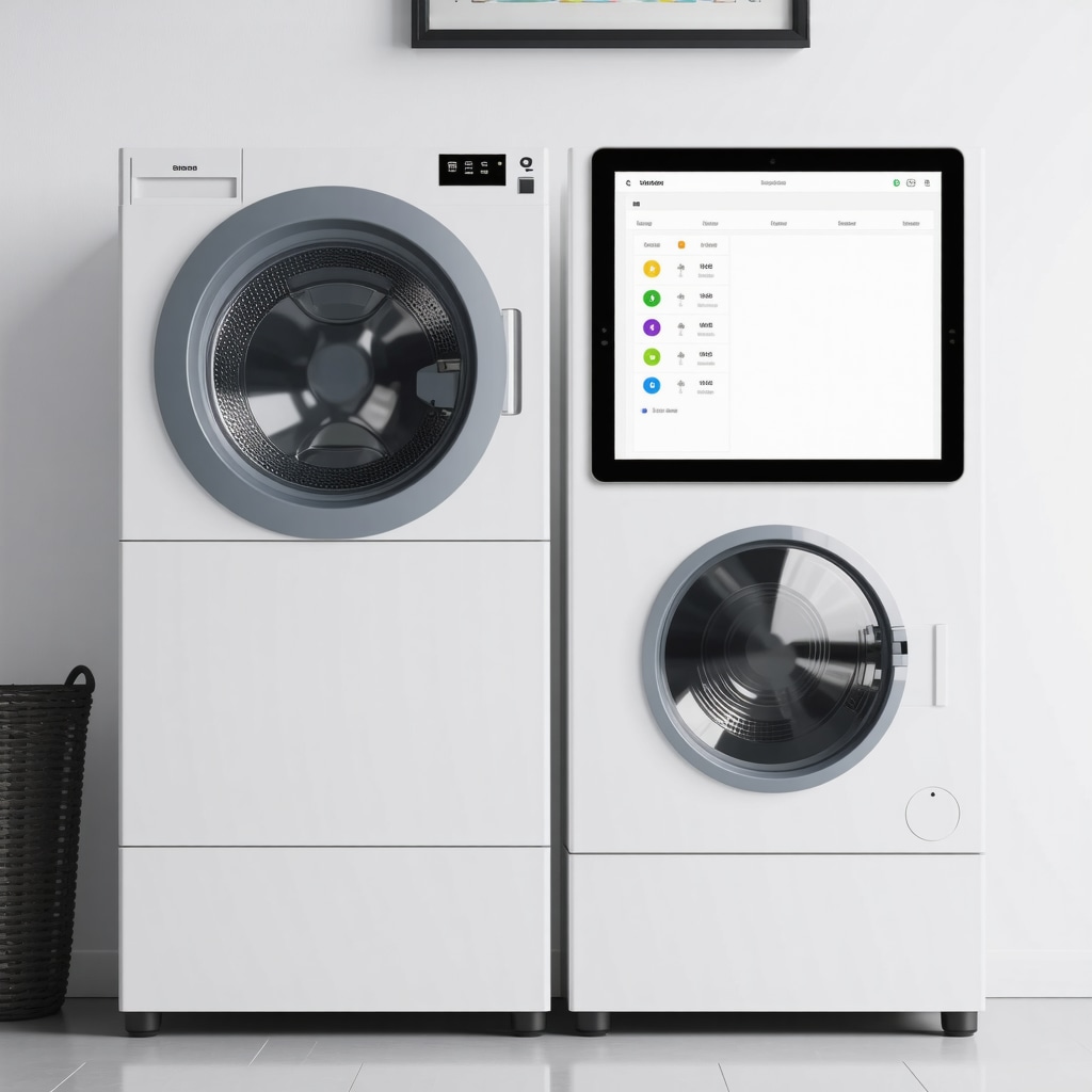 IoT-enabled laundry system with sensors and real-time data monitoring