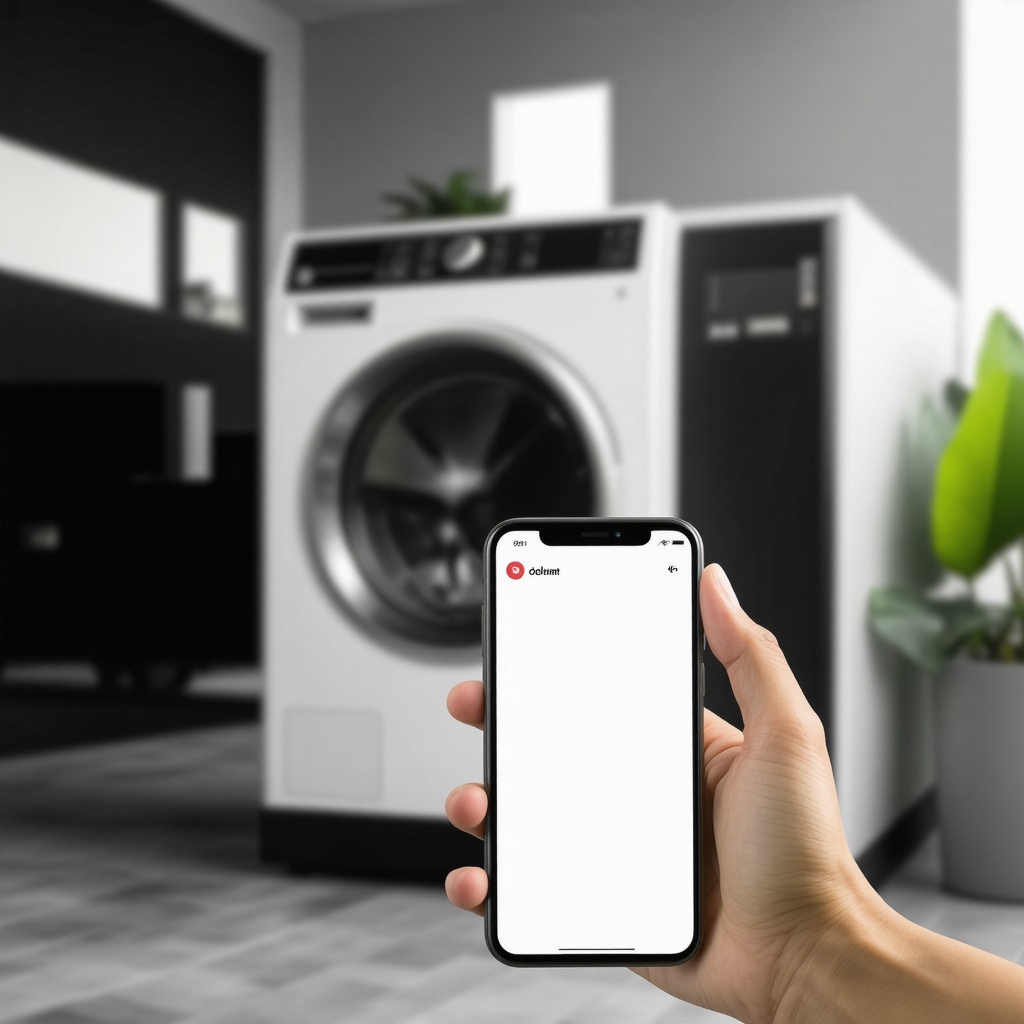 Smart laundry app interface showing real-time pickup and delivery status.