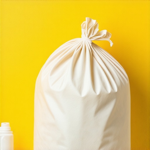 Eco-friendly laundry pickup service with reusable bags and green solvents