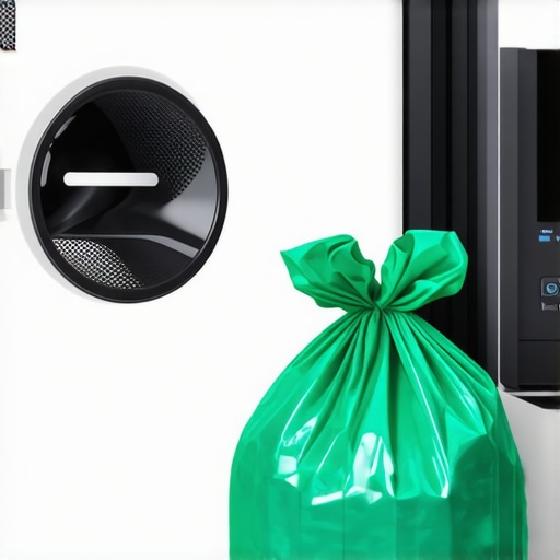 Illustration of eco-friendly laundry pickup service using reusable packaging and contactless delivery.