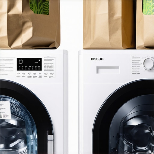 Eco-conscious laundry service using biodegradable bags and digital receipts, emphasizing sustainability.