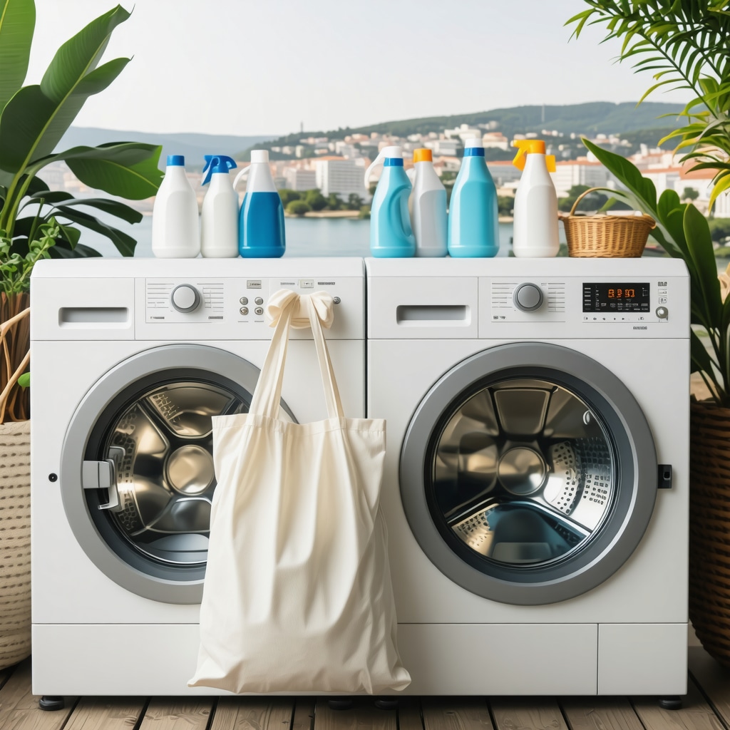 Eco-friendly laundry service with reusable bags and biodegradable detergents in Odessa
