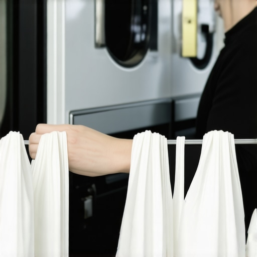 Person handling eco-friendly laundry with reusable bags in Tampa