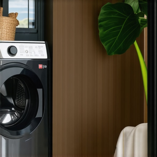 Professional contactless laundry pickup at a vacation home with eco-friendly packaging.