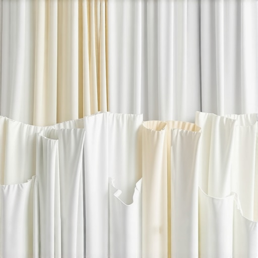 Close-up of carefully folded silk and cashmere garments demonstrating professional laundry practices.