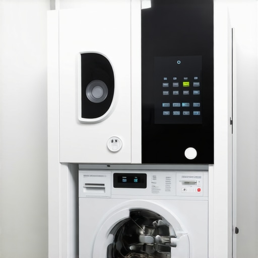 Advanced eco-friendly laundry facility with AI and green tech