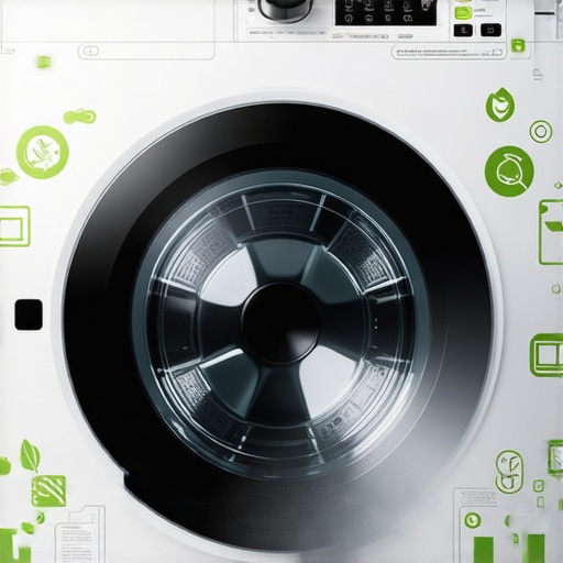 Futuristic smart washing machine showcasing eco-friendly features in Tampa