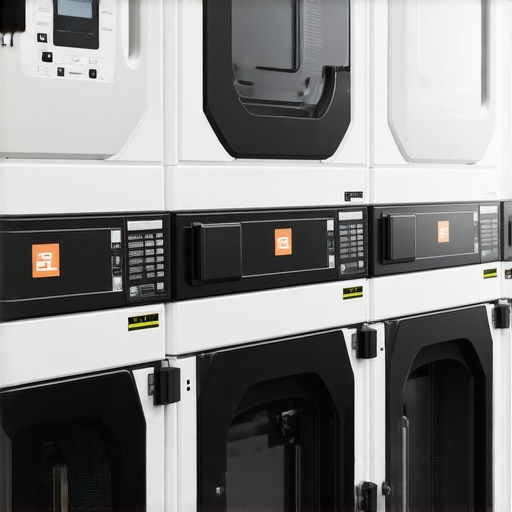 High-tech Tampa laundry facility with IoT devices and eco-friendly machines