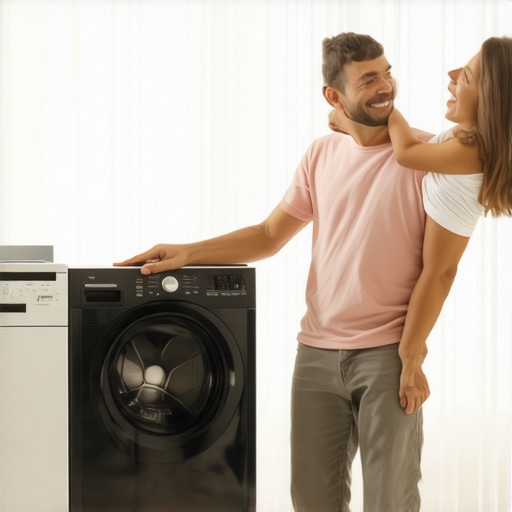 Family using eco-friendly laundry pickup service at home in Tampa