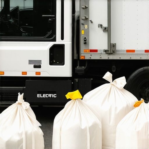 Electric vehicles and reusable laundry bags used in Tampa eco-friendly laundry services
