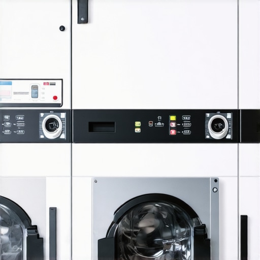 Eco-friendly commercial laundry setup with water recycling