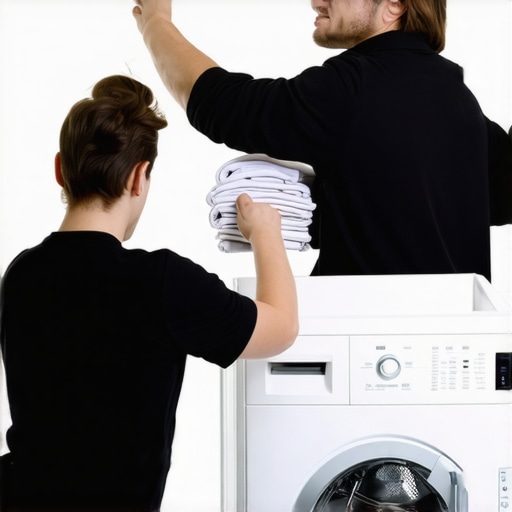 Professional staff handling laundry pickup and delivery efficiently