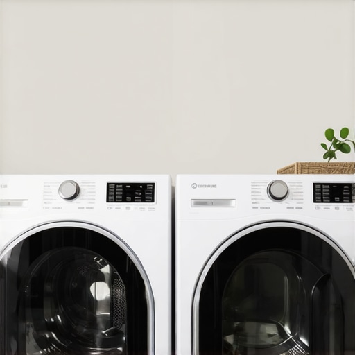 Contemporary laundry setup with eco appliances and smart tech in Tampa