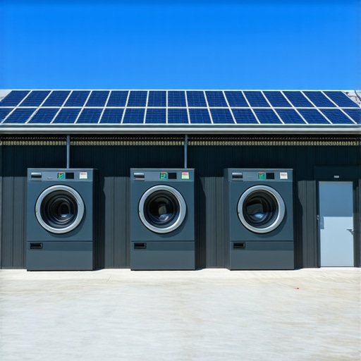 Laundry facility in Odessa utilizing solar power and water recycling