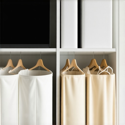 Eco-Friendly Laundry Bags in Tampa Home Reusable laundry bags organized in a Tampa household