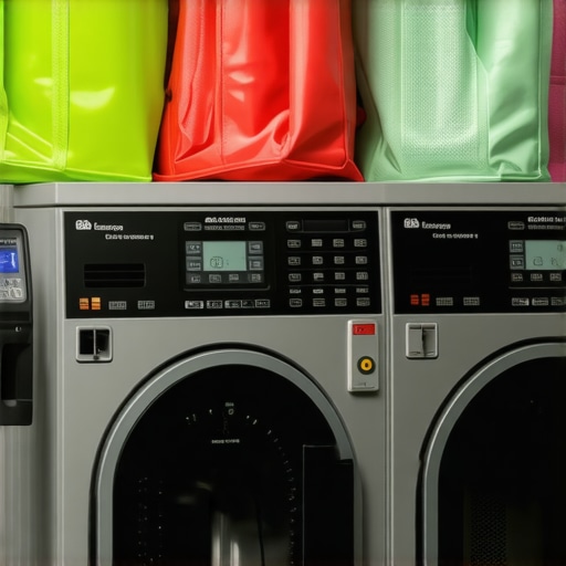 A professional laundry facility equipped with digital tracking and eco-friendly machines.