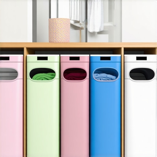 Efficient Laundry Sorting System for Busy Homes Color-coded laundry sorter for organized laundry management.